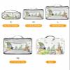 4 Set Packing Cubes for Travel Luggage Organizer Bags Easter Spring Floral Bunny Gnome Egg White Travel Cubes for Carry on Suitcases Travel Bags Space Saving Travel Accessories (XL, L, M, S) view 2