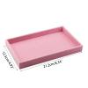 DGFJY Velvet Pink Jewelry Storage Tray Earring Organizer Pretty Jewelry Tray 3 Slots/6 Slots/18 Slots Jewelry Storage Trays Stackable view 3