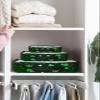 4 Set Packing Cubes for Travel Luggage Organizer Bags St. Patrick's Day Lucky Shamrock Green Travel Cubes for Carry on Suitcases Travel Bags Space Saving Travel Accessories (XL, L, M, S) view 2