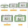 4 Set Packing Cubes for Travel Luggage Organizer Bags St. Patrick's Day Green Clover Shamrock Leaf Irish Gnome Elf Buffalo Plaid Travel Cubes for Carry on Suitcases Travel Accessories(XL,L,M,S) view 2