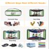 4 Set Packing Cubes for Travel Luggage Organizer Bags St. Patrick's Day Green Clover Shamrock Leaf Irish Gnome Elf Buffalo Plaid Travel Cubes for Carry on Suitcases Travel Accessories(XL,L,M,S) view 3