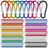 Yaocom 300 Pcs 2" Carabiner Bulk Spring Snap Hooks Bulk Aluminum Alloy Clip Keychain for Hanging Camping Hiking Traveling Fishing Outdoor Activities(Colorful) view 1