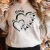 IZI POD Personalized Nana Heart Shirt With Grandkids Name, Nana Sweatshirt, Mom Shirt For Women, Gift for Grandma, Mom, Gigi, Mother's Day, Christmas - A11 view 2