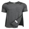 Deyeek Shoulder Surgery Shirts for Men Side Snap Short Sleeves Tear Away Shirts Rotator Cuff Dialysis Recovery Chemo Shirts