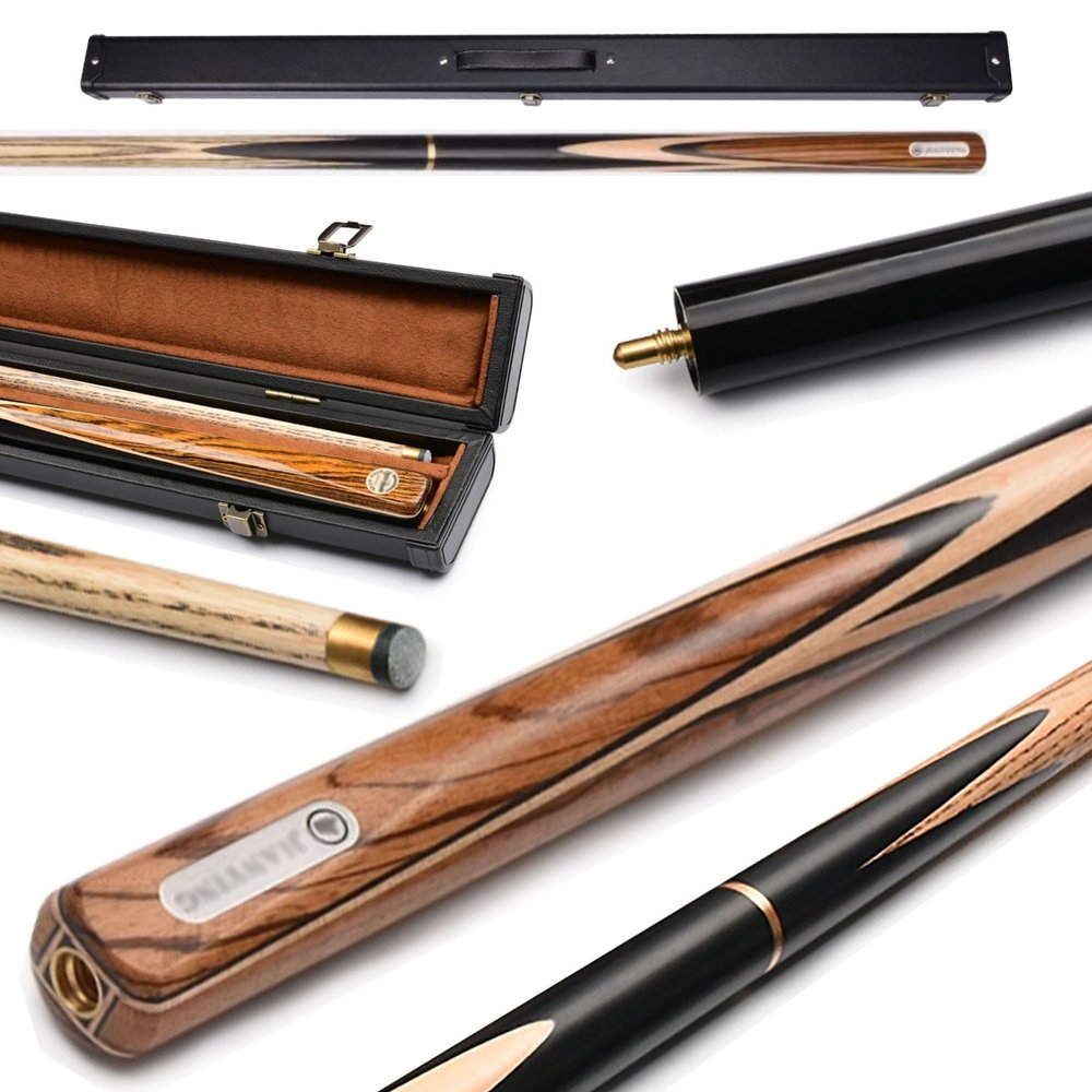 KARFRI Tacos de billar profesionales 3/4 Split Snooker Chinese Style Black Eight Billiard cue 10MM11.5MM with Box Suitable for Men and Women(Color:3,Size:10MM)