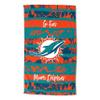 Northwest NFL Miami Dolphins Beach Towel, 35 x 60, Pocket view 1