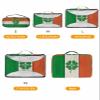 4 Set Packing Cubes for Travel Luggage Organizer Bags Happy St. Patrick's Day Irish Flag and Four Leaf Clover with Retro Wooden Board Travel Cubes for Carry on Suitcases Travel Accessories(XL,L,M,S) view 2
