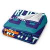 NineFit Basics Custom Throw Blankets for Bed Fans Gift for Men Summer Winter Fleece Blanket Basketball Name & Number, 30""x40"", 50""x60"", 60""x80"", B,charlotte view 2
