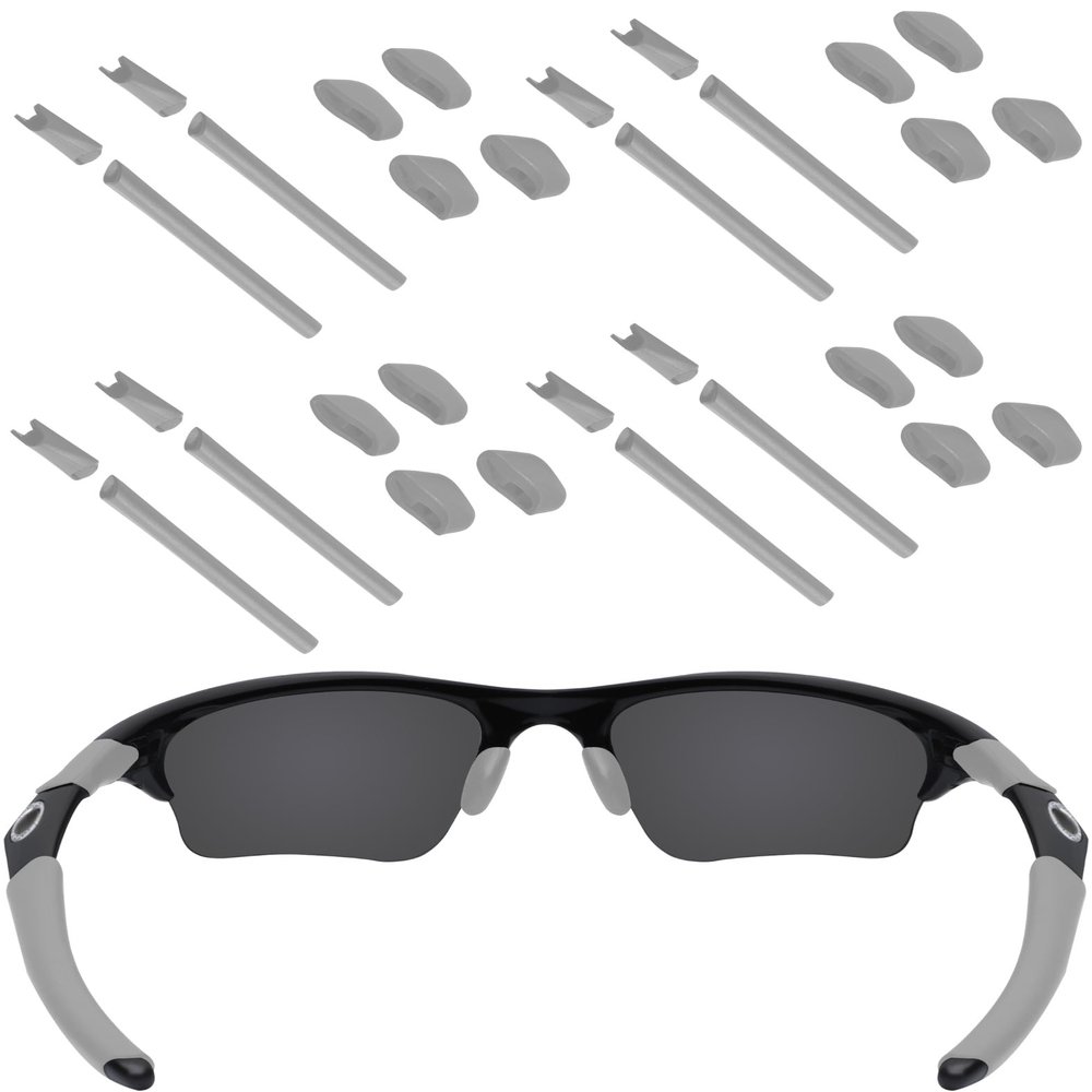 EZReplace Replacement Rubber Kits for Oakley Half Jacket/Half Jacket XLJ 4 Pairs (Grey)