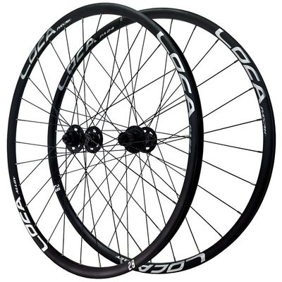 26 27.5 29 Inch Bikes Front Rear Rims Mountain Bike Wheelset Thru Axle Center Lock Disc Brake Cassette 8 9 10 11 12 Speed Bearing Hubs (Color : Black-Silver, Size : 29inch)