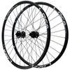 26 27.5 29 Inch Bikes Front Rear Rims Mountain Bike Wheelset Thru Axle Center Lock Disc Brake Cassette 8 9 10 11 12 Speed Bearing Hubs (Color : Black-Silver, Size : 29inch) view 1
