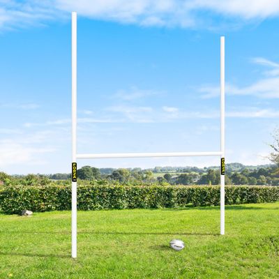 FORZA PVC Rugby Posts | Rugby Training Equipment | Multiple Sizing Options (10 x 6)