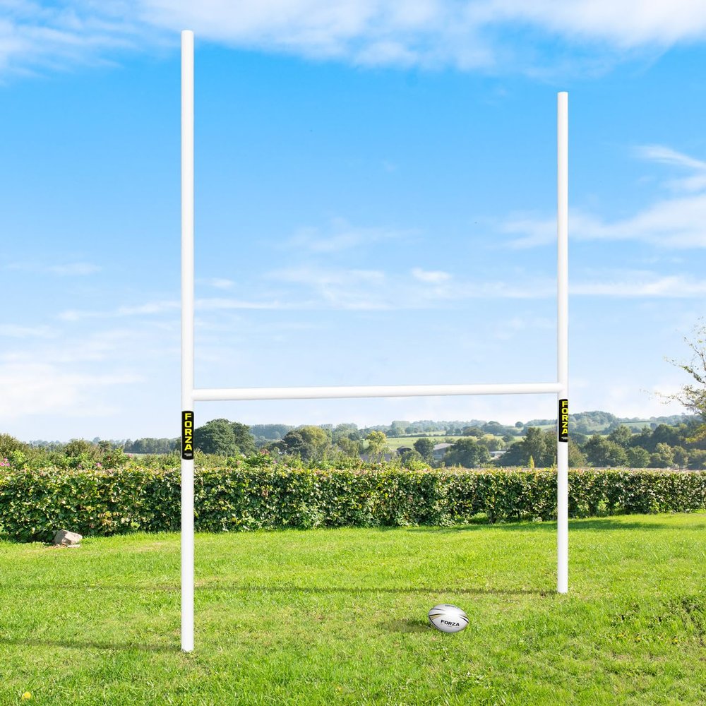 FORZA PVC Rugby Posts | Rugby Training Equipment | Multiple Sizing Options (10 x 6)