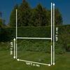 FORZA PVC Rugby Posts | Rugby Training Equipment | Multiple Sizing Options (10 x 6) view 3