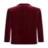 Kvysinly Boys Formal Velvet Blazer One Button Notch Lapel Dinner Jacket Wedding Party Formal Outfits Burgundy 16 Years view 2