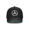 Mercedes AMG Petronas F1 2024 Team Baseball Hat- Black/White view 1