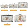 4 Set Packing Cubes for Travel Luggage Organizer Bags Easter Bunny Plant Burple Background Travel Cubes for Carry on Suitcases Travel Bags Space Saving Travel Accessories (XL, L, M, S) view 2