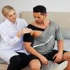 Deyeek Unisex Shirt for Shoulder Surgery Tear Away Shirts Side Snap Short Sleeves Rotator Cuff Dialysis Recovery Chemo Shirts view 2