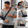 Deyeek Unisex Shirt for Shoulder Surgery Tear Away Shirts Side Snap Short Sleeves Rotator Cuff Dialysis Recovery Chemo Shirts view 4