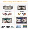 4 Set Packing Cubes for Travel Luggage Organizer Bags Easter Geometric Bunny Carrot Beige Black Plaid Travel Cubes for Carry on Suitcases Travel Bags Space Saving Travel Accessories (XL, L, M, S) view 4