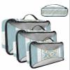 4 Set Packing Cubes for Travel Luggage Organizer Bags Easter Daisy Texture Blue Travel Cubes for Carry on Suitcases Travel Bags Space Saving Travel Accessories (XL, L, M, S) view 1