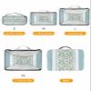 4 Set Packing Cubes for Travel Luggage Organizer Bags Easter Daisy Texture Blue Travel Cubes for Carry on Suitcases Travel Bags Space Saving Travel Accessories (XL, L, M, S) view 2