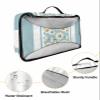 4 Set Packing Cubes for Travel Luggage Organizer Bags Easter Daisy Texture Blue Travel Cubes for Carry on Suitcases Travel Bags Space Saving Travel Accessories (XL, L, M, S) view 3