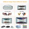 4 Set Packing Cubes for Travel Luggage Organizer Bags Easter Daisy Texture Blue Travel Cubes for Carry on Suitcases Travel Bags Space Saving Travel Accessories (XL, L, M, S) view 4
