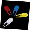 Yardwe 24pcs Divot Tool Ball Marker Groove Cleaner for Golf Pitch Mark Repairer Plastic Lightweight Compact Non-Slip Random Color view 3