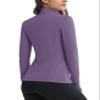 MAGCOMSEN Womens Half Zip Thermal Pullover with Zipper Pockets Fleece Athletic Jackets Fall Workout Shirts Purple S view 2
