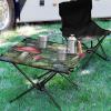 SDMKA Mushroom and Flower Outdoor Folding Table for Camping, Beach & Picnic  Portable, Easy-to-Carry Camping Side Table with Durable Bag for BBQ, Camp Use view 2