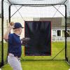 Easy Hang Baseball Backdrop Batting Cage Softball Pitching Target with Strike Zone Wear Resistant Simple Black view 2