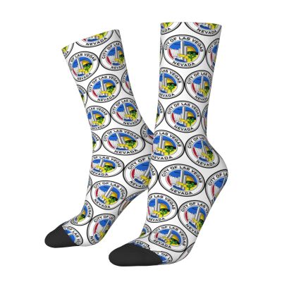 MULIHU Seal Of Las Vegas, Nevada Socks For Men Women Sport Crew Socks Athletic Running Socks Wicking Socks