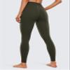 CRZ YOGA Womens Butterluxe High Waisted Yoga Leggings 28" - Double Seamed Buttery Soft Comfy Athletic Gym Workout Pants Olive Green Large view 2