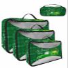 4 Set Packing Cubes for Travel Luggage Organizer Bags Happy St. Patrick's Day Truck with Gold Coin and Shamrocks Green Buffalo Plaid Travel Cubes for Carry on Suitcases Travel Accessories(XL,L,M,S) view 1