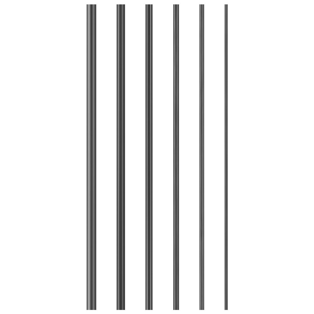 EXCEART Fishing Pole Repair Kit Solid Carbon Fiber Rod Insert 3.94 Inch Lightweight Fishing Rod Connector for Broken Sections Saltwater Freshwater Use