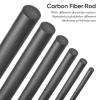 EXCEART Fishing Pole Repair Kit Solid Carbon Fiber Rod Insert 3.94 Inch Lightweight Fishing Rod Connector for Broken Sections Saltwater Freshwater Use view 2