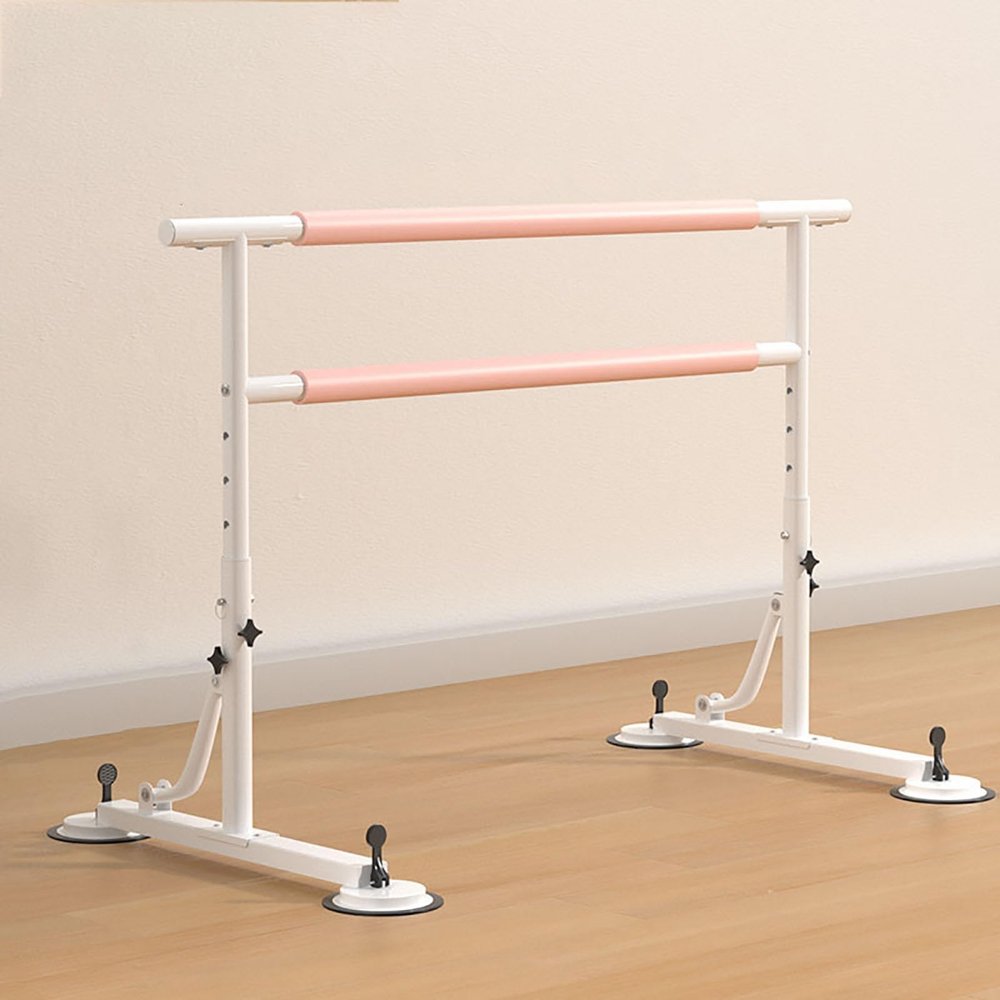 zxhrybh Ballet Barre Double Layer Steel, Adjustable Height, Dance Bar for Stretch, Pilates, Double Ballet Bar Kids and Adults(78.7in/200cm)