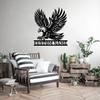 Custom Eagle Metal Sign, Home Decor Personalized Name Sign - Metal Wall Art - Monogram Door Hanging Door Hanging (Style-2) view 3