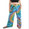 Orient Trail Women's Wide Leg Yoga Pants High Waist Casual Comfy Slit Leg Lounge Sweatpants with Pockets Oversized Plus Sizes XXL Long Tie Dye Sky view 2