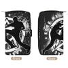 Dolrlasin Krav Maga Long Wallet for Men Women, PU Leather Large Travel Long Purse Clutch with Zipper view 3