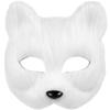 DEARMAMY Furry Mask: Half Face Mask with Strap for Party Cosplay Masquerade Gear view 1