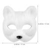 DEARMAMY Furry Mask: Half Face Mask with Strap for Party Cosplay Masquerade Gear view 2