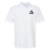 Campus Lab Northern Vermont University Primary Logo Men's Adult 100% Cotton Knit Polo Shirt, White, 3X-Large view 1