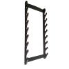 Kodeqian katana Sword Wall Mount Holder 8 Tier Velvet Padded Samurai Sword Display Rack Wakizashi Sword Stand Zoro Animation Sword Display, Black view 1