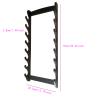 Kodeqian katana Sword Wall Mount Holder 8 Tier Velvet Padded Samurai Sword Display Rack Wakizashi Sword Stand Zoro Animation Sword Display, Black view 2