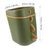 HOLIDYOYO Dinosaur Trash Can Creative Dinosaur Garbage Basket Detachable Waste Bin Cartoon Trash Can Dinosaur Desktop Storage Bucket for Home Bedroom Kitchen Car Office Green view 2