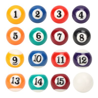 16PCS Mini Billiards Set, 0.98inch Billiard Table Aesssory, Small Billiards Game for Travel Friendly Office Desk Games