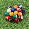 16PCS Mini Billiards Set, 0.98inch Billiard Table Aesssory, Small Billiards Game for Travel Friendly Office Desk Games view 3