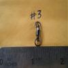 15 PCS. BLACK NICKEL BALL BEARING SWIVEL #3, W/2 SOLID RINGS 80 LBS. TEST for Toothy Critters, Rigging Baits and Lures for Saltwater & Freshwater. view 2